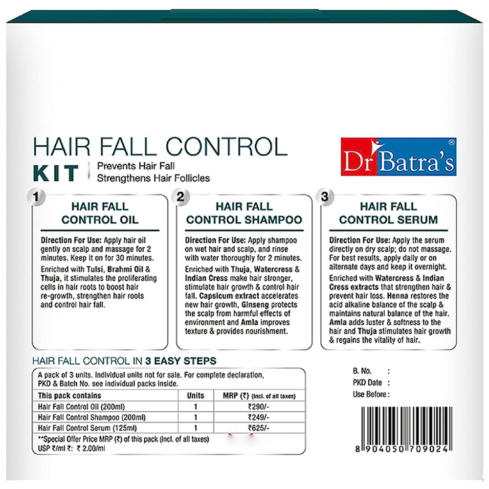 Dr Batra's Hair Fall Control Kit