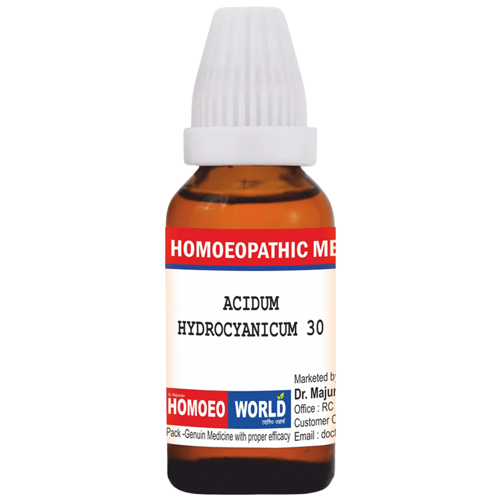 Dr. Majumder Homeo World Acidum Hydrocyanicum Dilution (30ml Each) 30