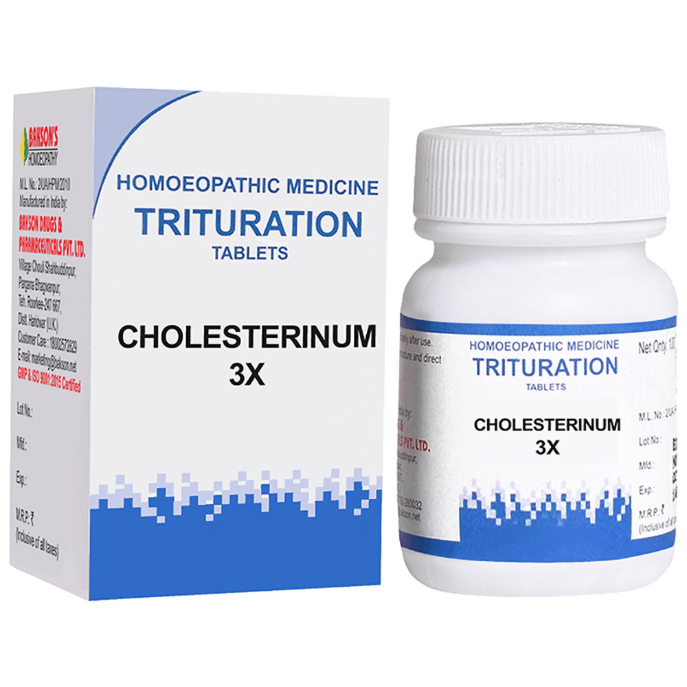 Bakson's Homeopathy Cholesterinum Trituration Tablet 3X