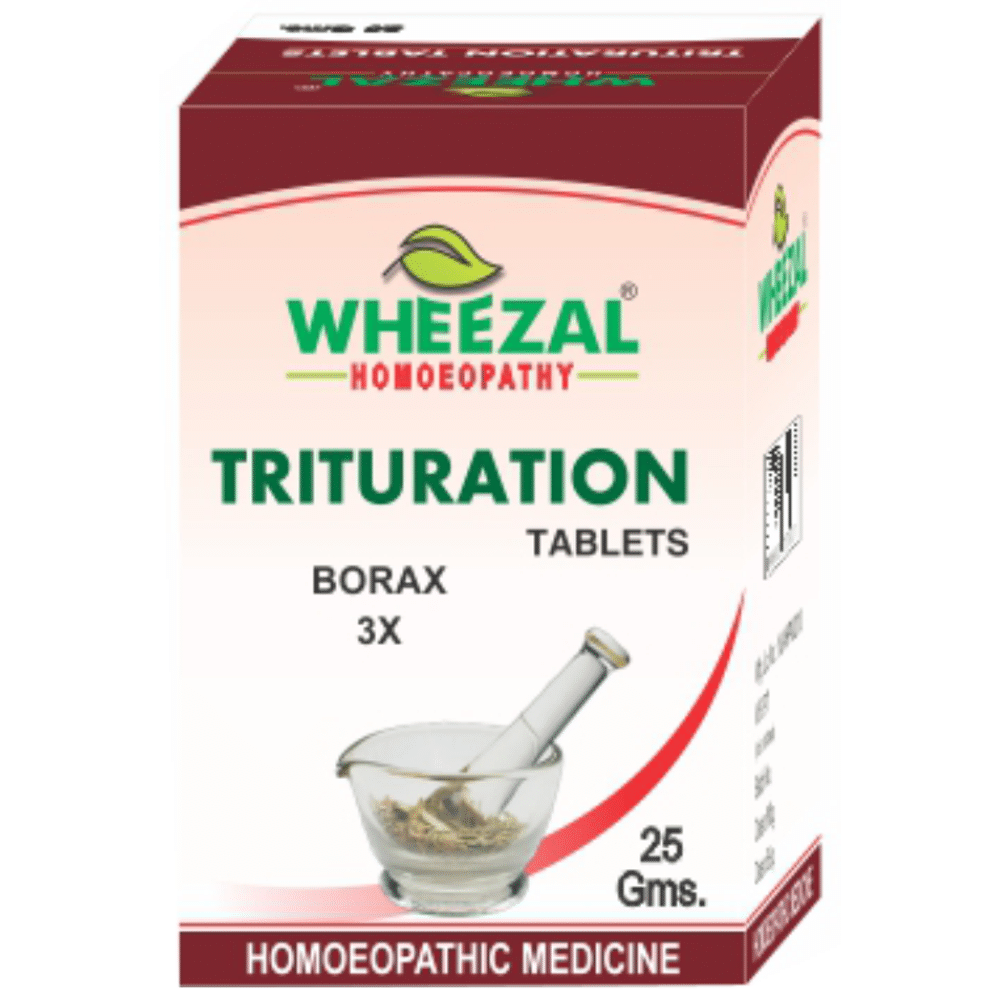 Wheezal Borax Trituration Tablet 3X