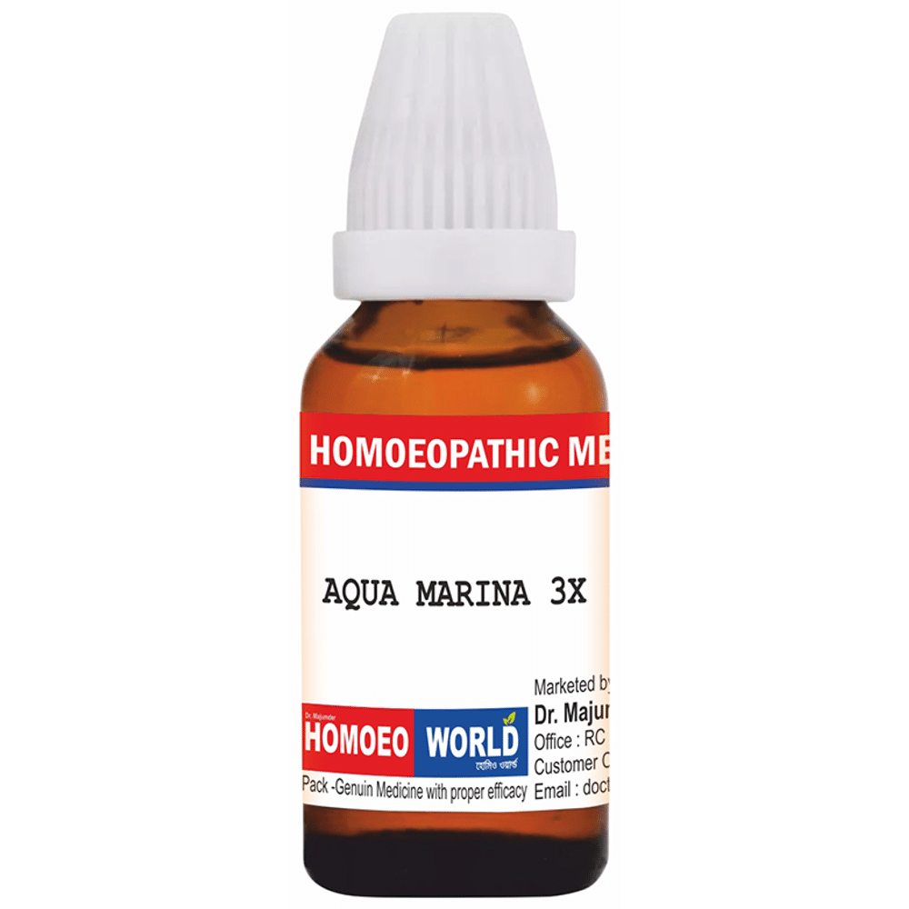 Dr. Majumder Homeo World Aqua Marina Dilution (30ml Each) 3X