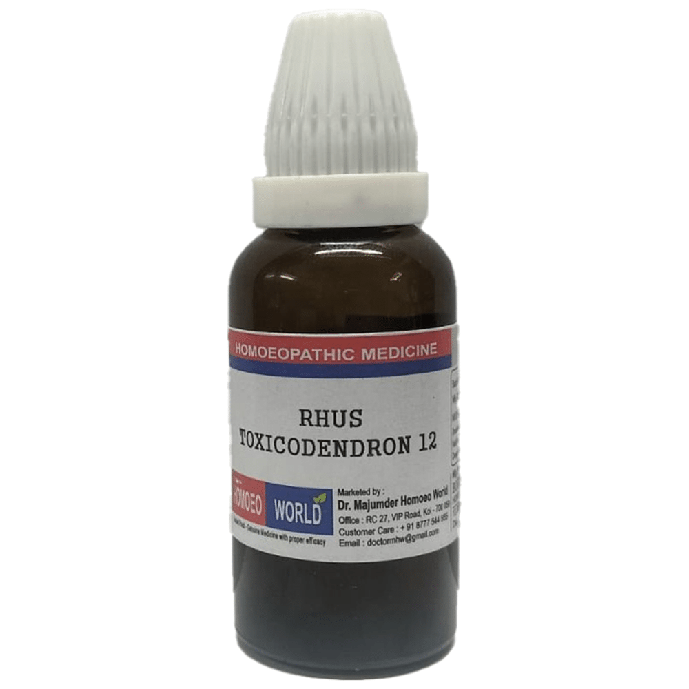 Dr. Majumder Homeo World Rhus Toxicodendron Dilution 12 (30ml Each)