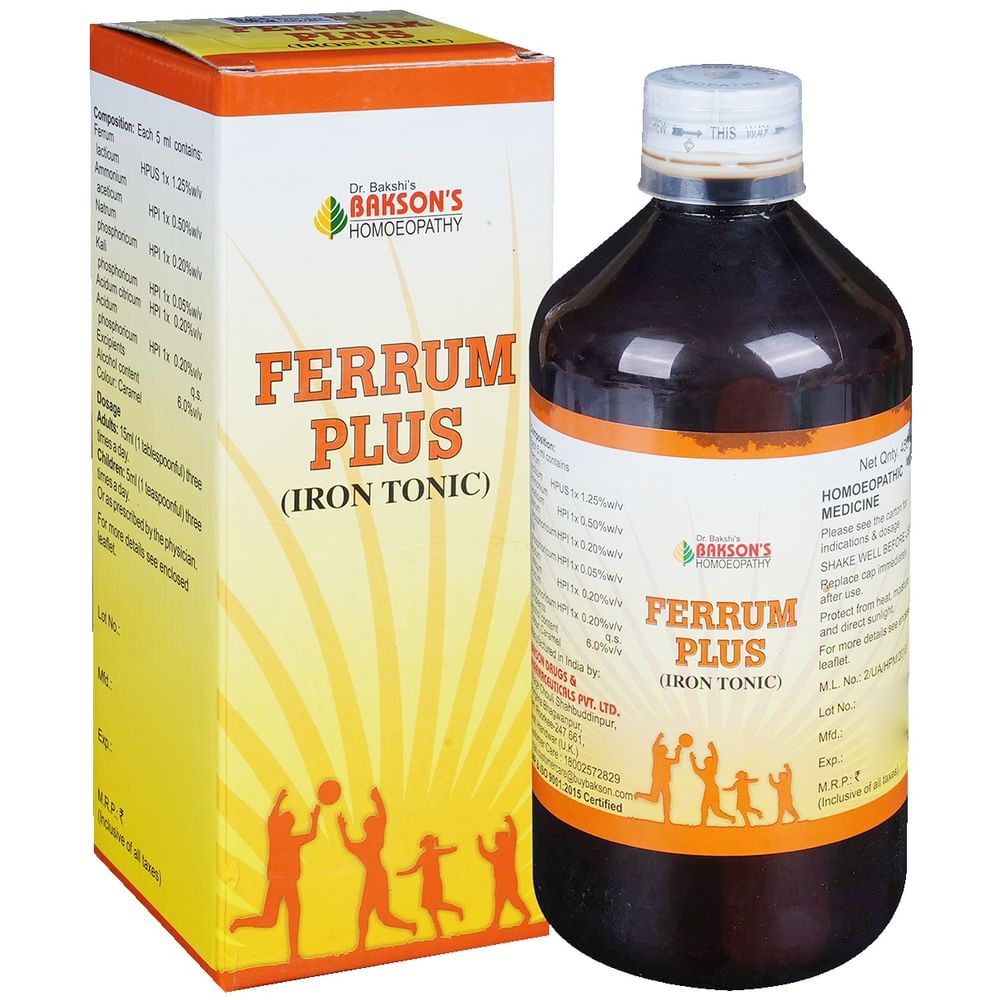 Bakson's Homeopathy Ferrum Plus Iron Tonic