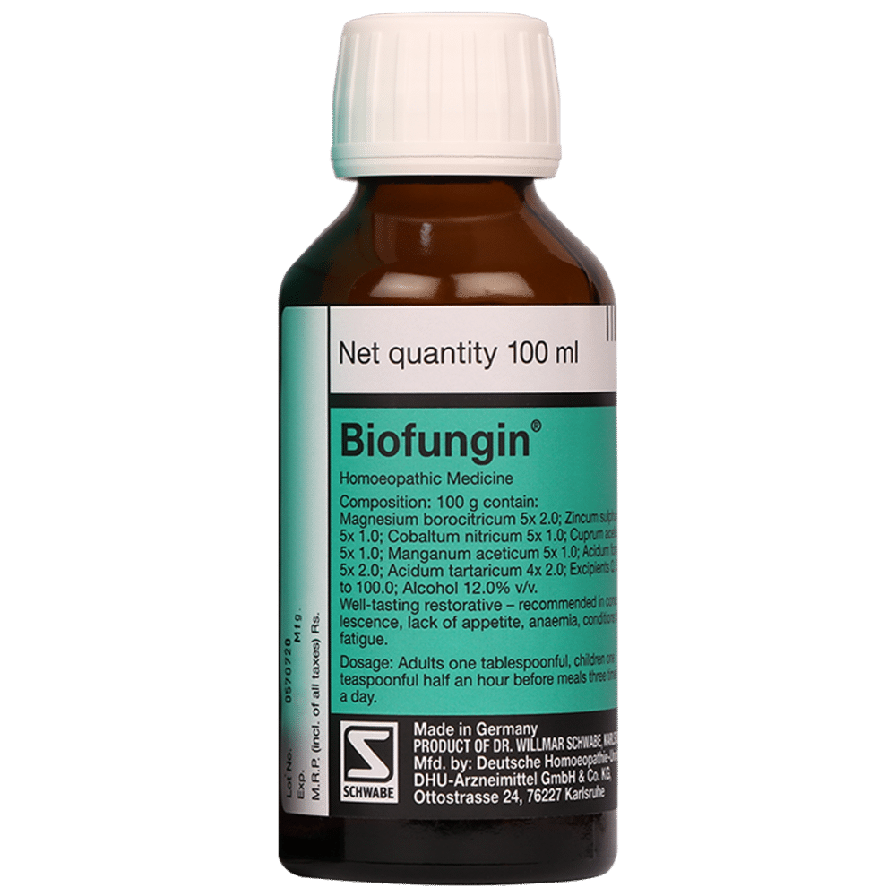 Dr Willmar Schwabe Germany Biofungin Syrup 