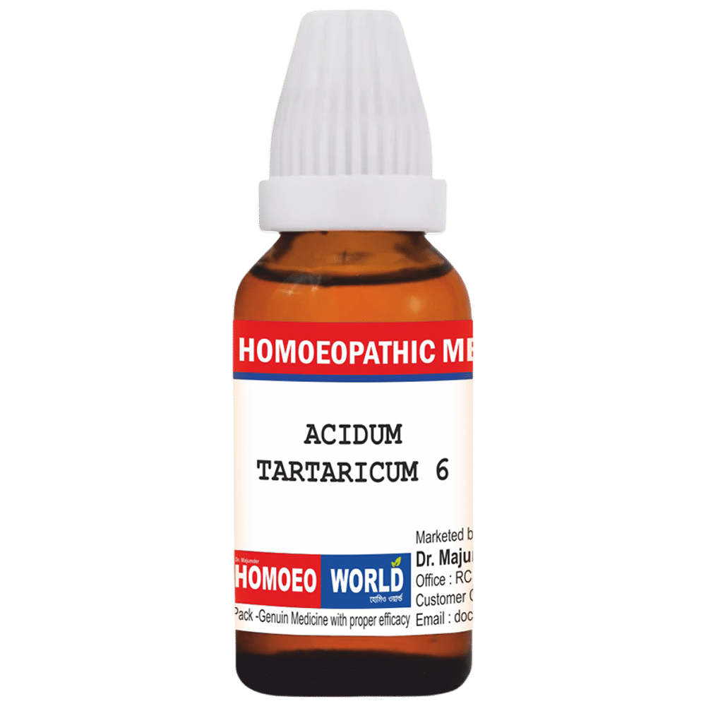 Dr. Majumder Homeo World Acidum Tartaricum Dilution (30ml Each) 6