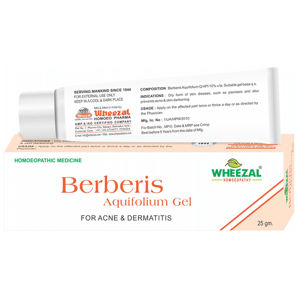 Wheezal Berberis Aquifolium Gel