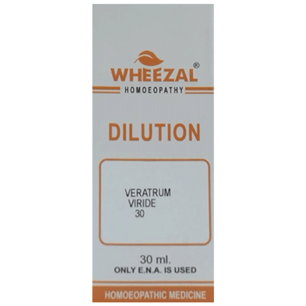 Wheezal Veratrum Viride Dilution 30