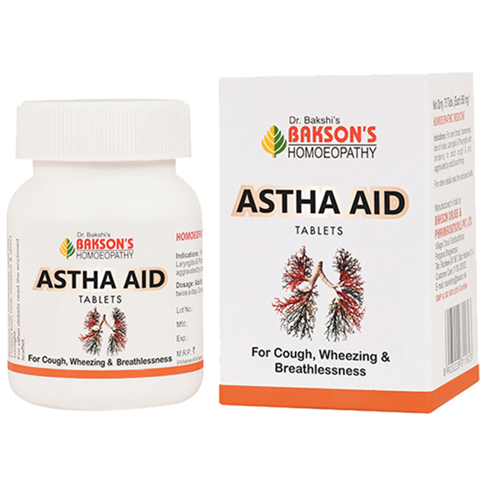 Bakson's Homeopathy Astha Aid Tablet