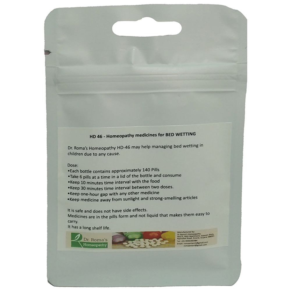 Dr. Romas Homeopathy HD-46 Bed Wetting, 2 Bottle of 2 Dram