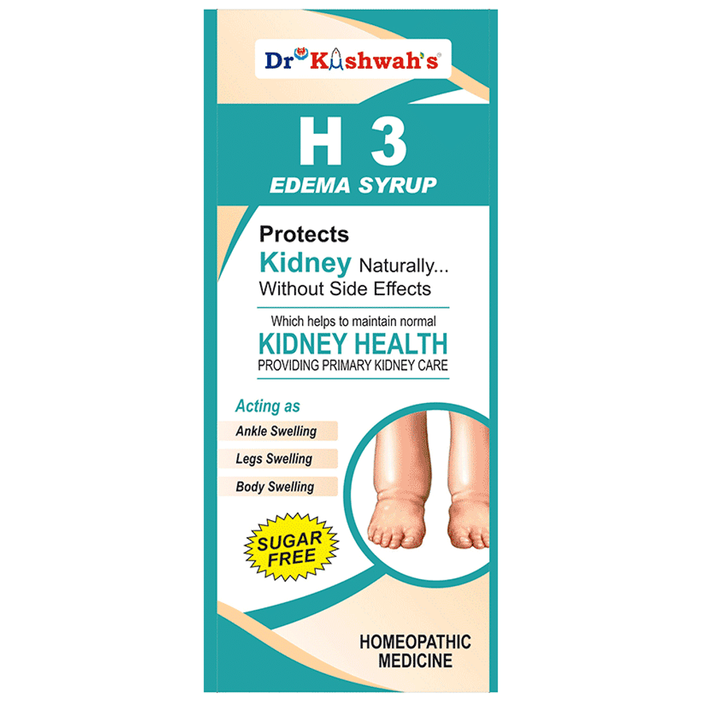 Dr Kushwah's H3 Edema Syrup Sugar Free