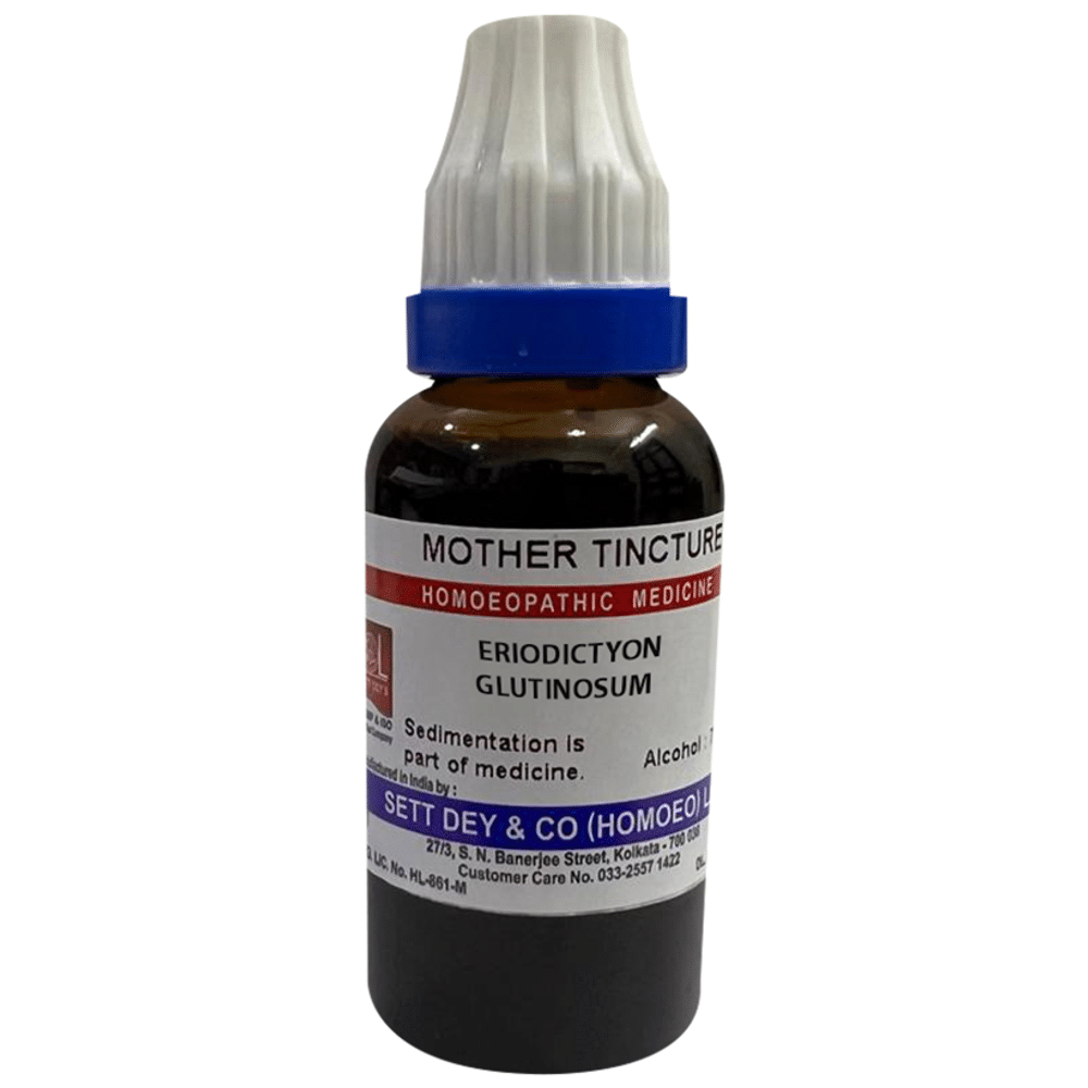 Sett Dey Eriodictyon Glutinosum Mother Tincture