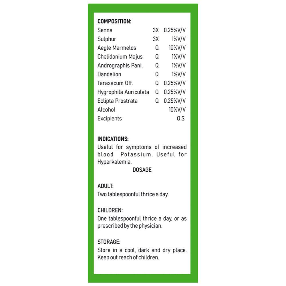 Dr Kushwah's H 5 Potassium Syrup Syrup Sugar Free