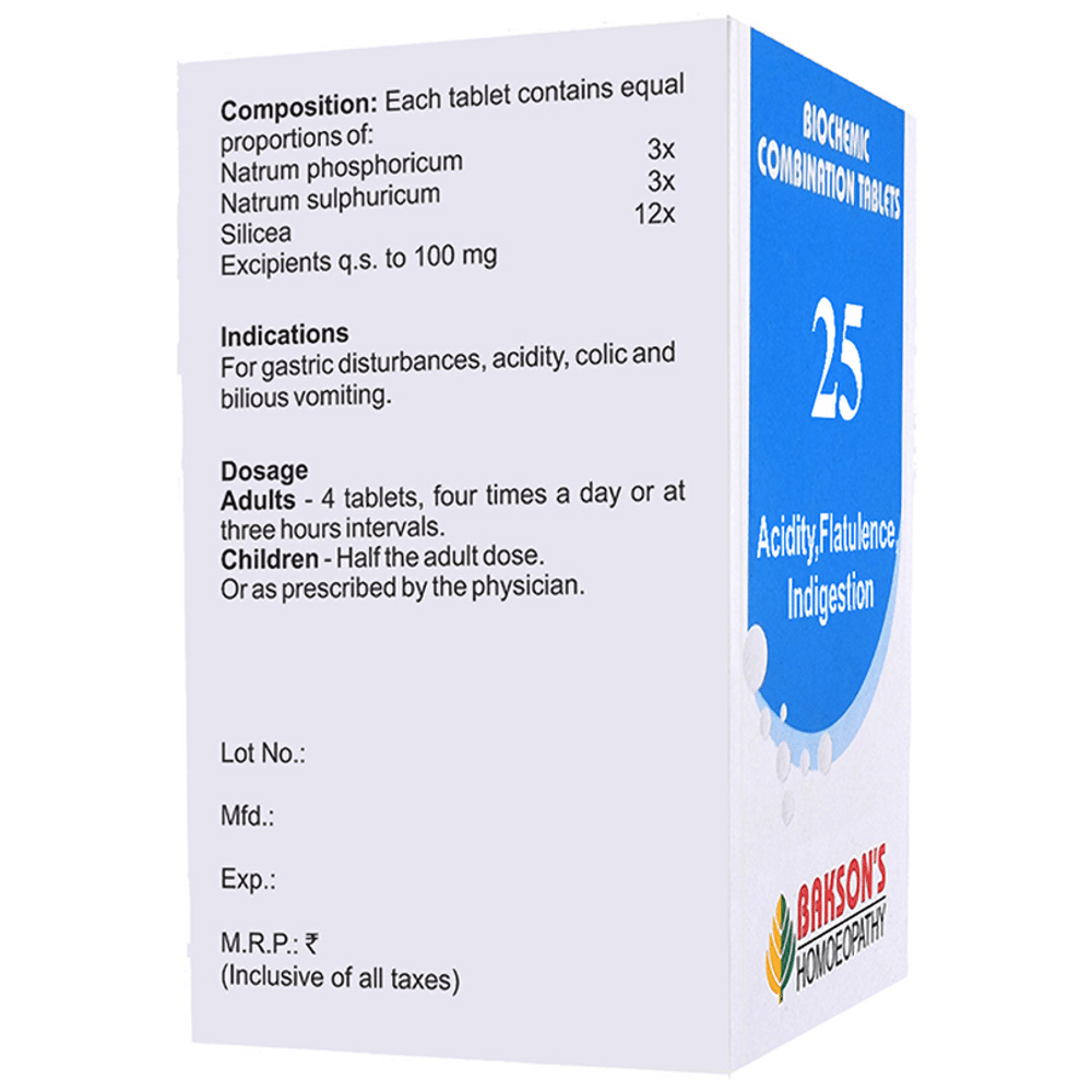 Bakson's Homeopathy Biocombination 25 Tablet