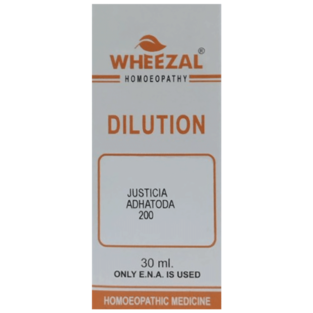 Wheezal Justicia Adhatoda Dilution 200