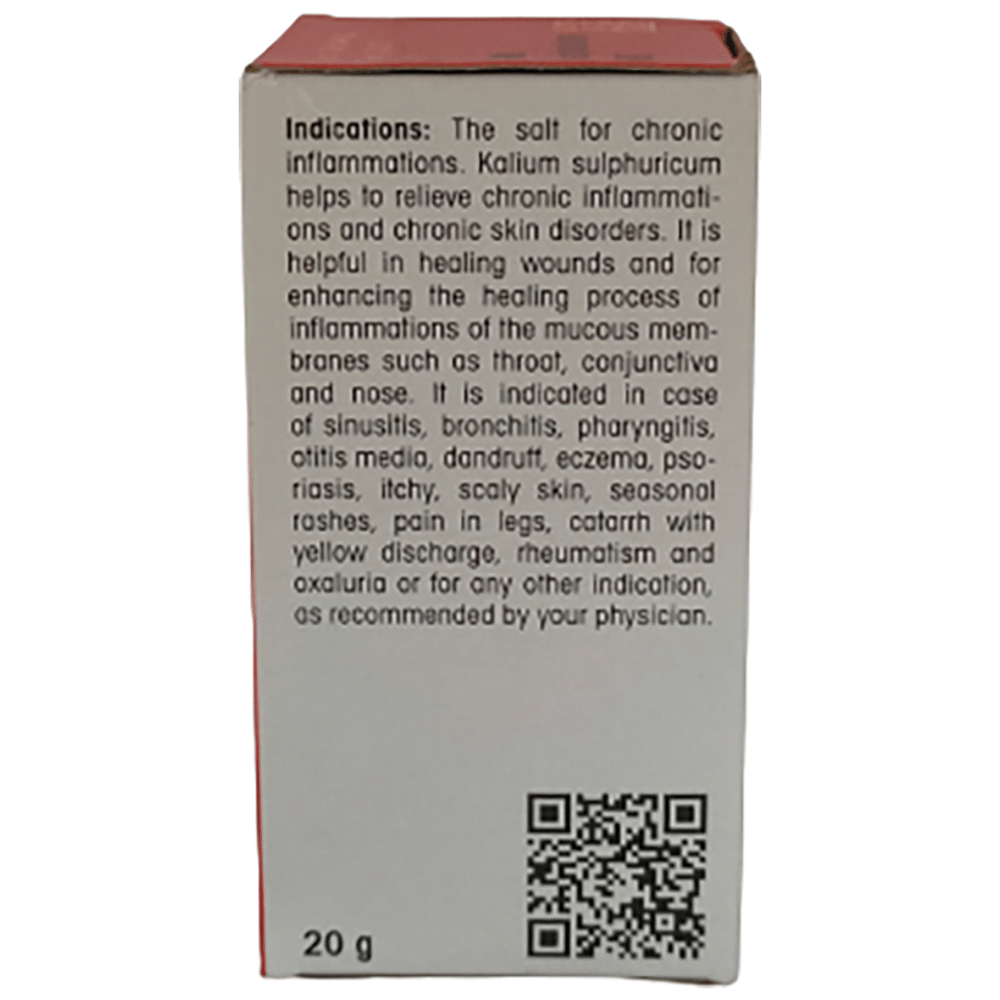 Dr Reckeweg &Co.gmbH Kali Sulphuricum Biochemic Tablet 6X