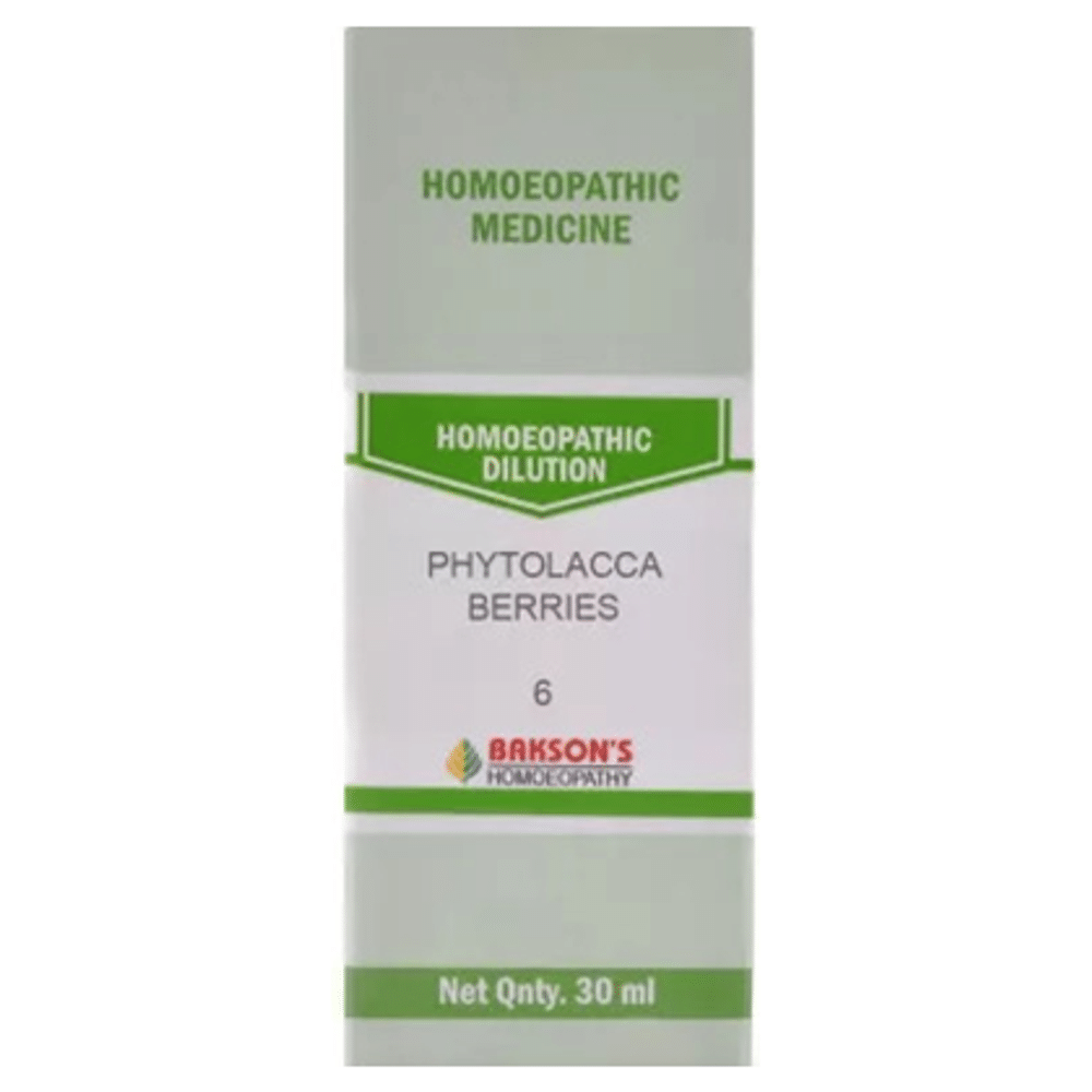 Bakson's Homeopathy Phytolacca Berries Dilution 6 CH