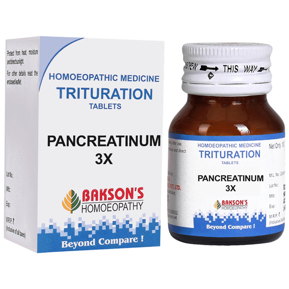 Bakson's Homeopathy Pancreatinum Trituration Tablet 3X