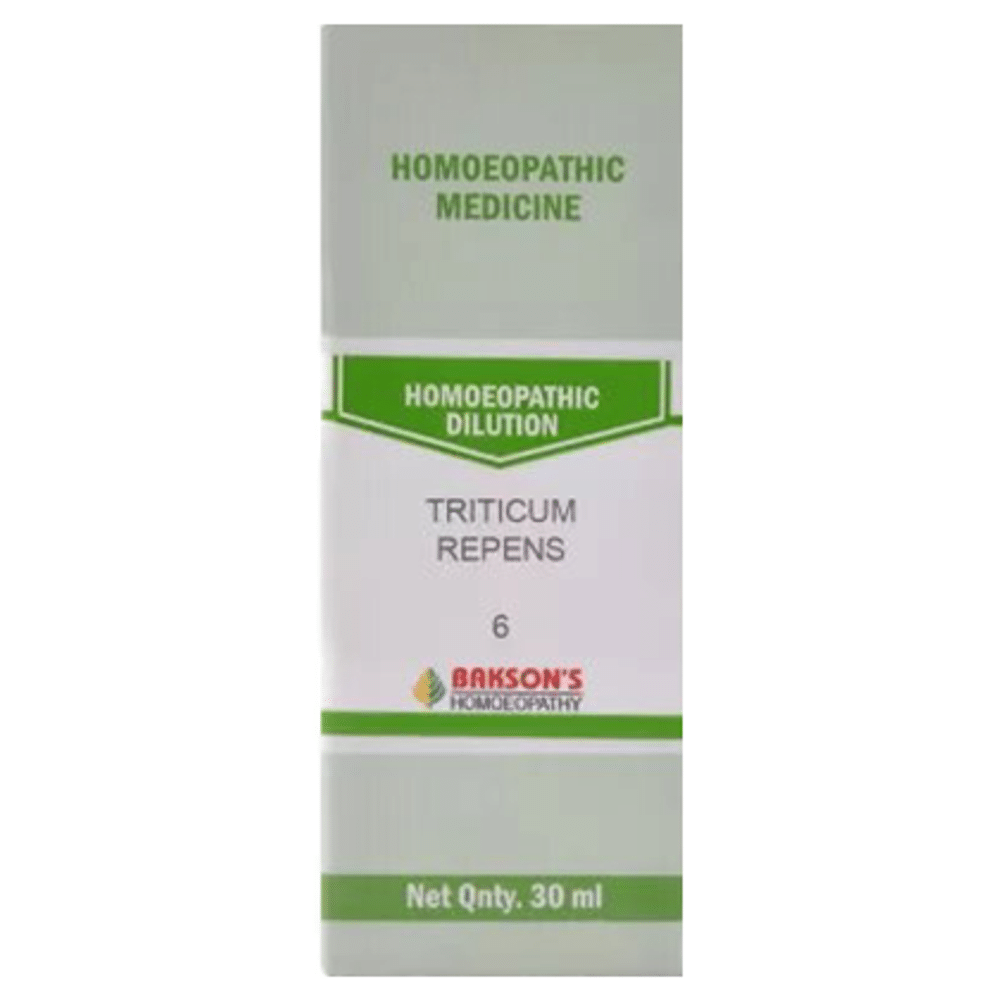 Bakson's Homeopathy Triticum Repens Dilution 6 CH