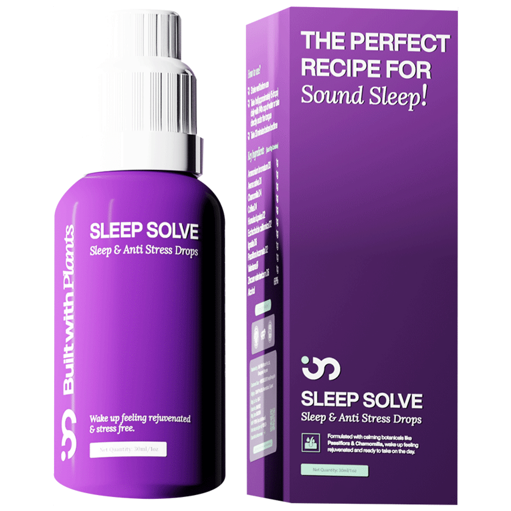 Built With Plants The Perfect Recipe for Sleep Solve (Sleep & Anti Strees Drops )