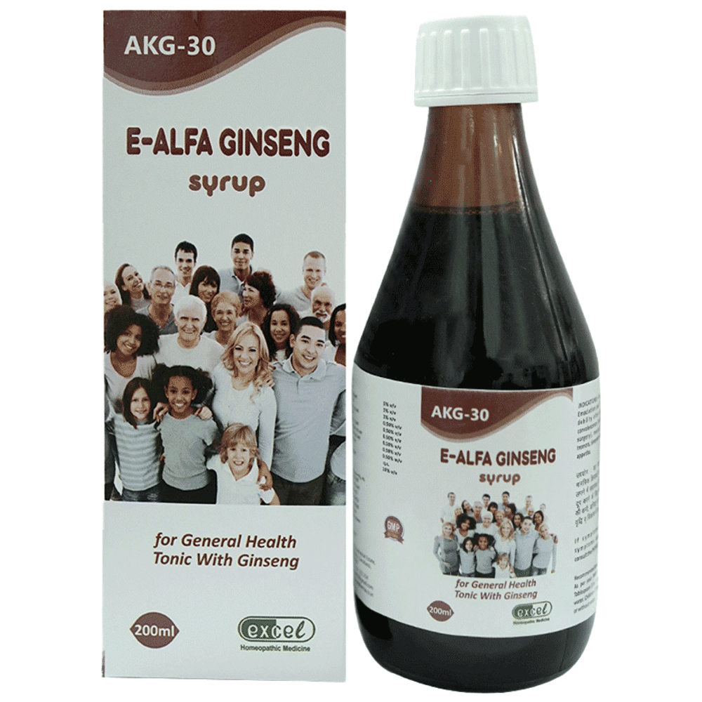 Excel AKG 30 E-Alfa Ginseng Syrup