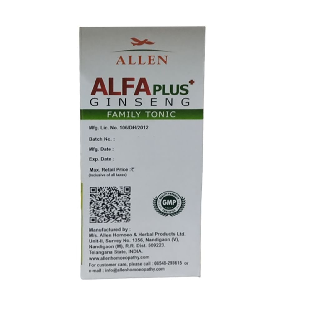 Allen Alfa Plus Ginseng Family Tonic