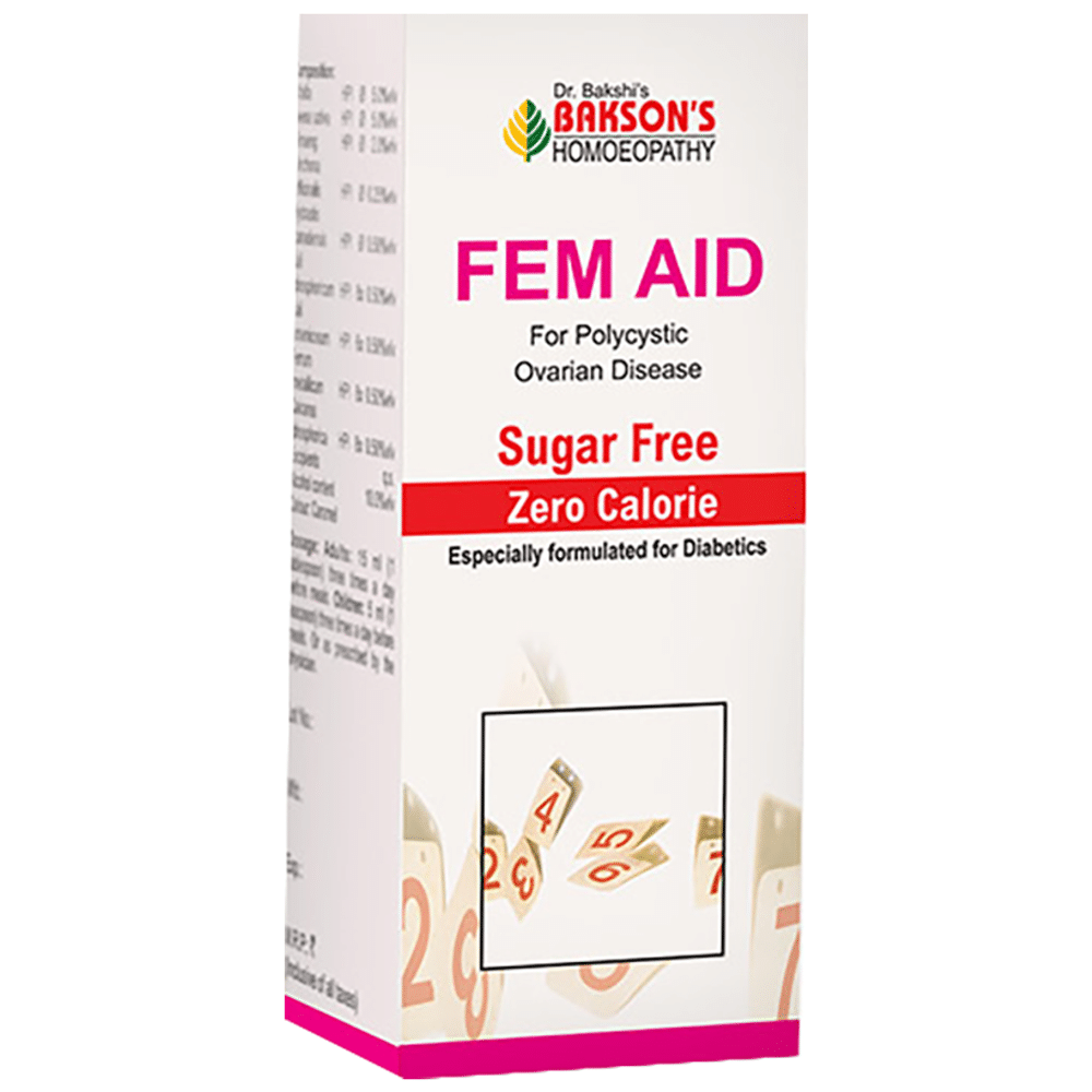 Bakson's Homeopathy Fem Aid Syrup Sugar Free