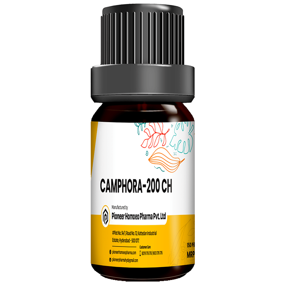 Pioneer Pharma Camphora Globules Pellets Multidose Pills 200 CH