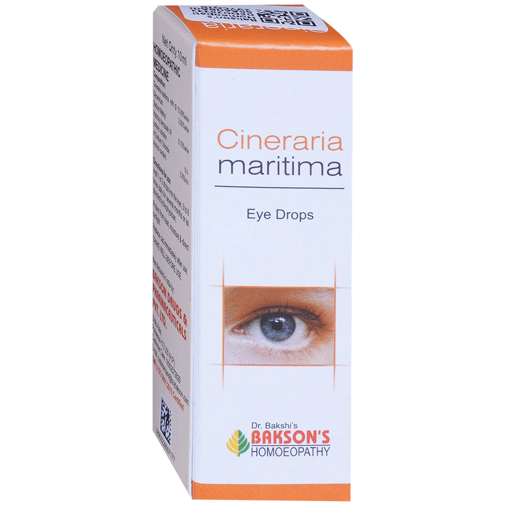 Bakson's Homeopathy Cineraria Maritima Eye Drop 