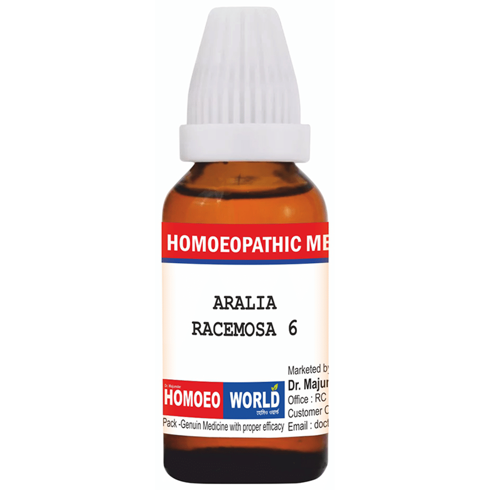 Dr. Majumder Homeo World Aralia Racemosa Dilution (30 ml Each) 6 CH