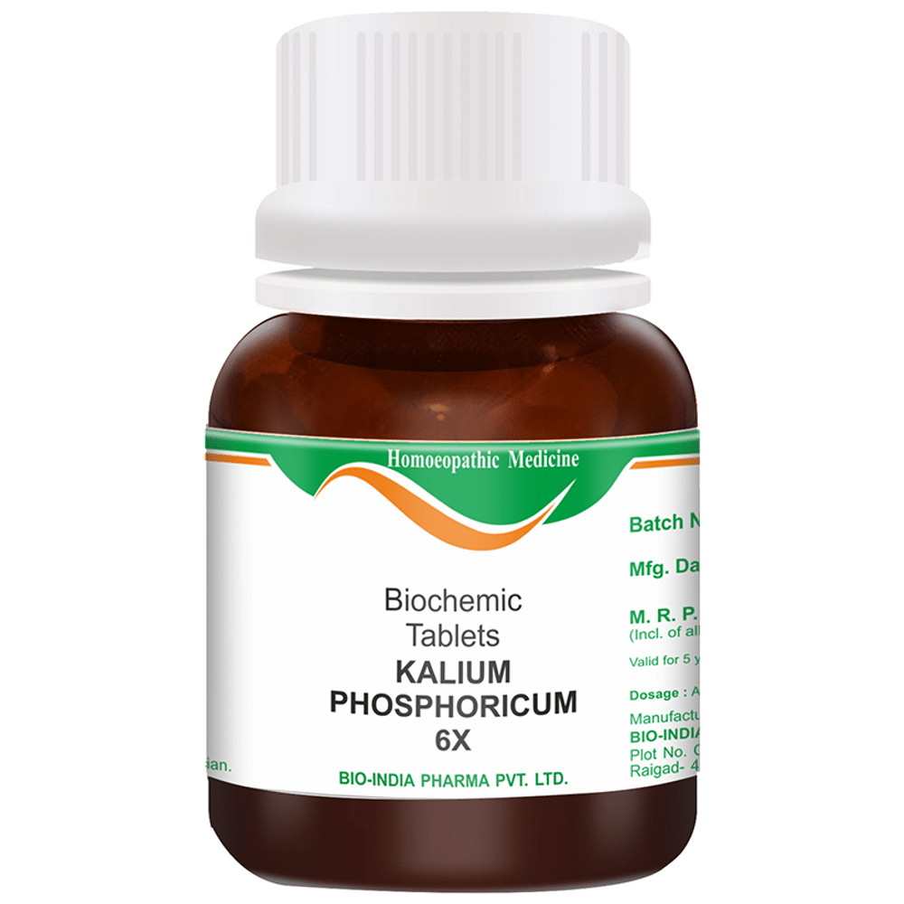 Bio India Kalium Phosphoricum Biochemic Tablet 6X