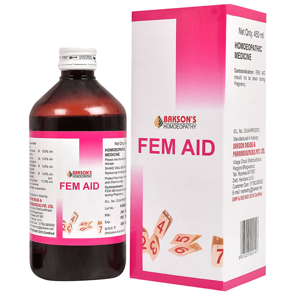 Bakson's Homeopathy Fem Aid Syrup