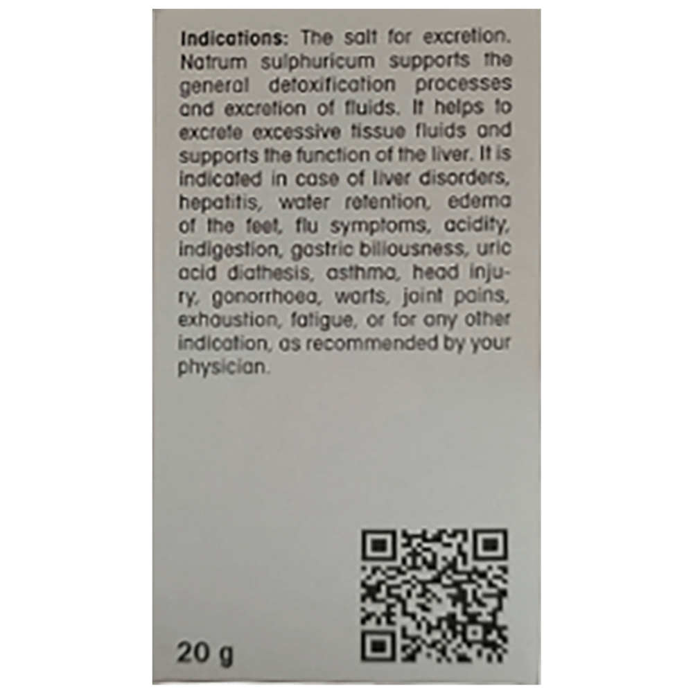 Dr Reckeweg &Co.gmbH Natrum sulphuricum Biochemic Tablet 30X