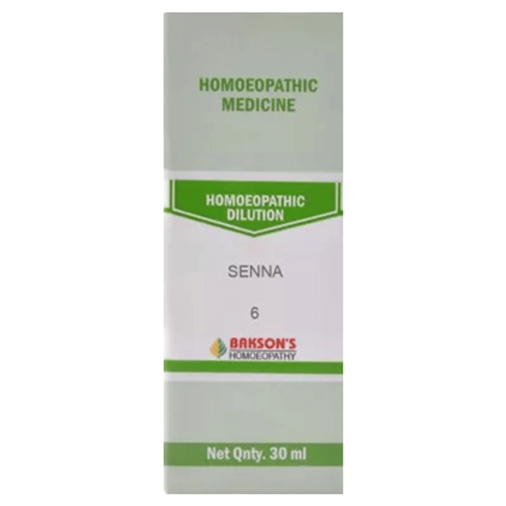 Bakson's Homeopathy Senna Dilution 6 CH