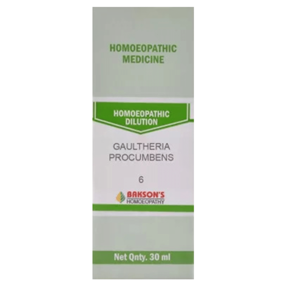 Bakson's Homeopathy Gaultheria Procumbens Dilution 6 CH