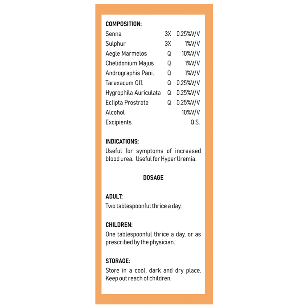 Dr Kushwah's H 4 Urea Syrup Sugar Free