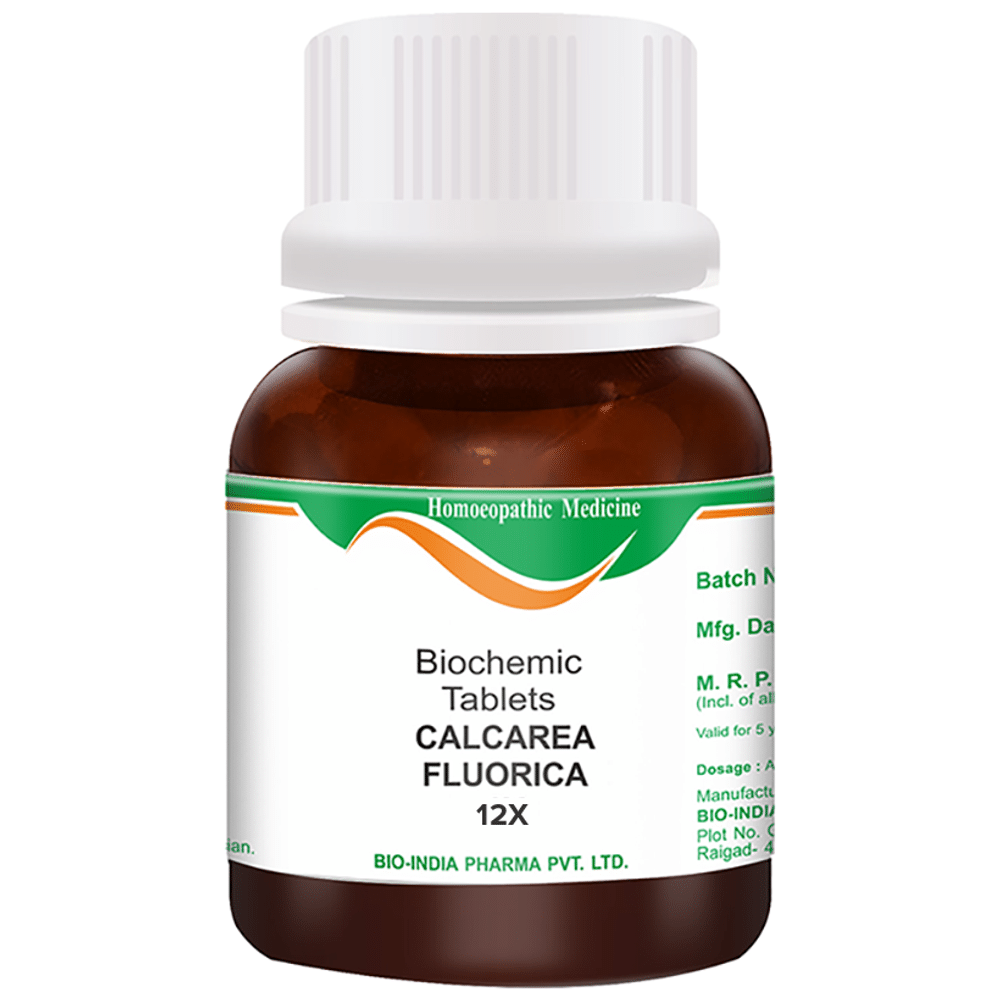 Bio India Calcarea Fluorica Biochemic Tablet 12X