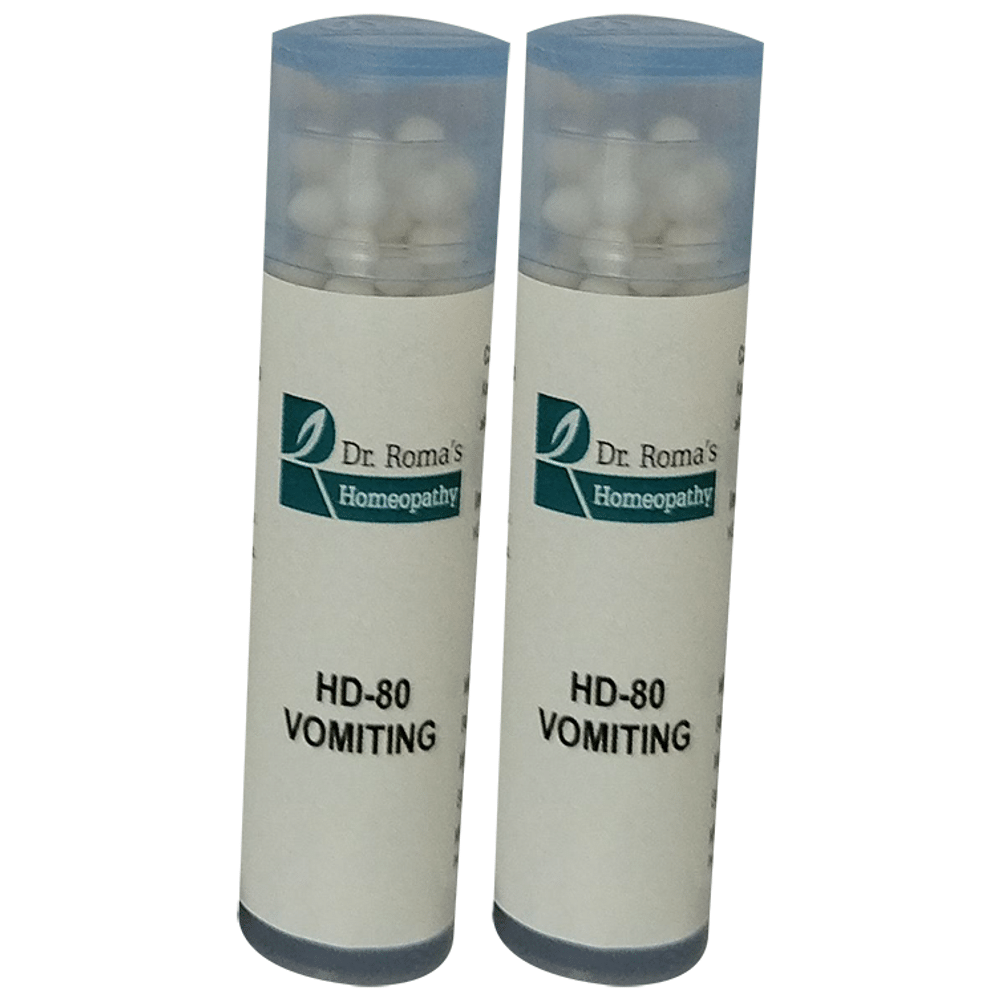 Dr. Romas Homeopathy HD-80 Vomiting, 2 Bottles of 2 Dram