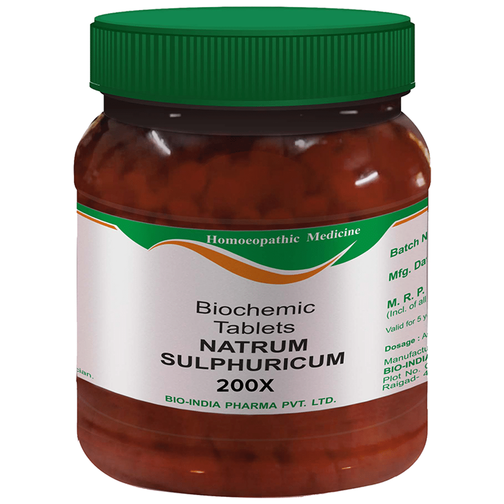 Bio India Natrum Sulphuricum Biochemic Tablet 200X