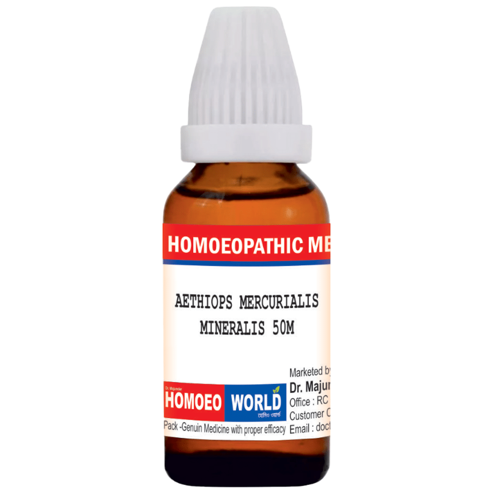 Dr. Majumder Homeo World Aethiops Mercurialis Mineralis Dilution(30ml Each) 50M