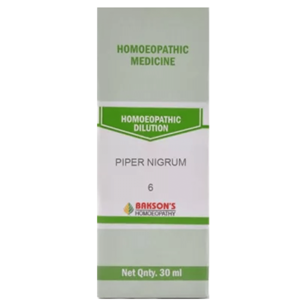 Bakson's Homeopathy  Piper Nigrum Dilution 6 CH