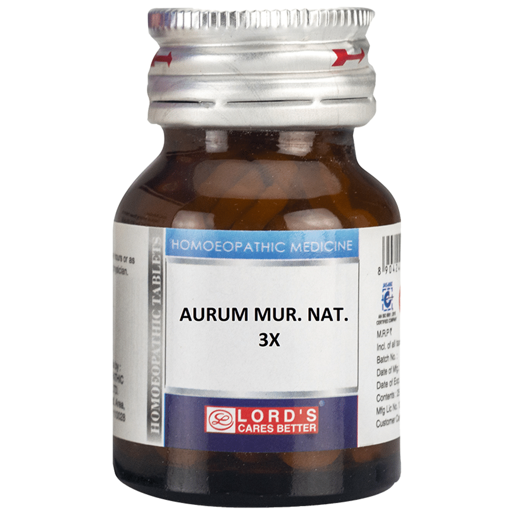 Lord's Aurum Mur Nat Trituration Tablet 3X