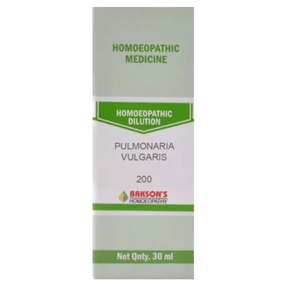 Bakson's Homeopathy Pulmonaria Vulgaris Dilution 200