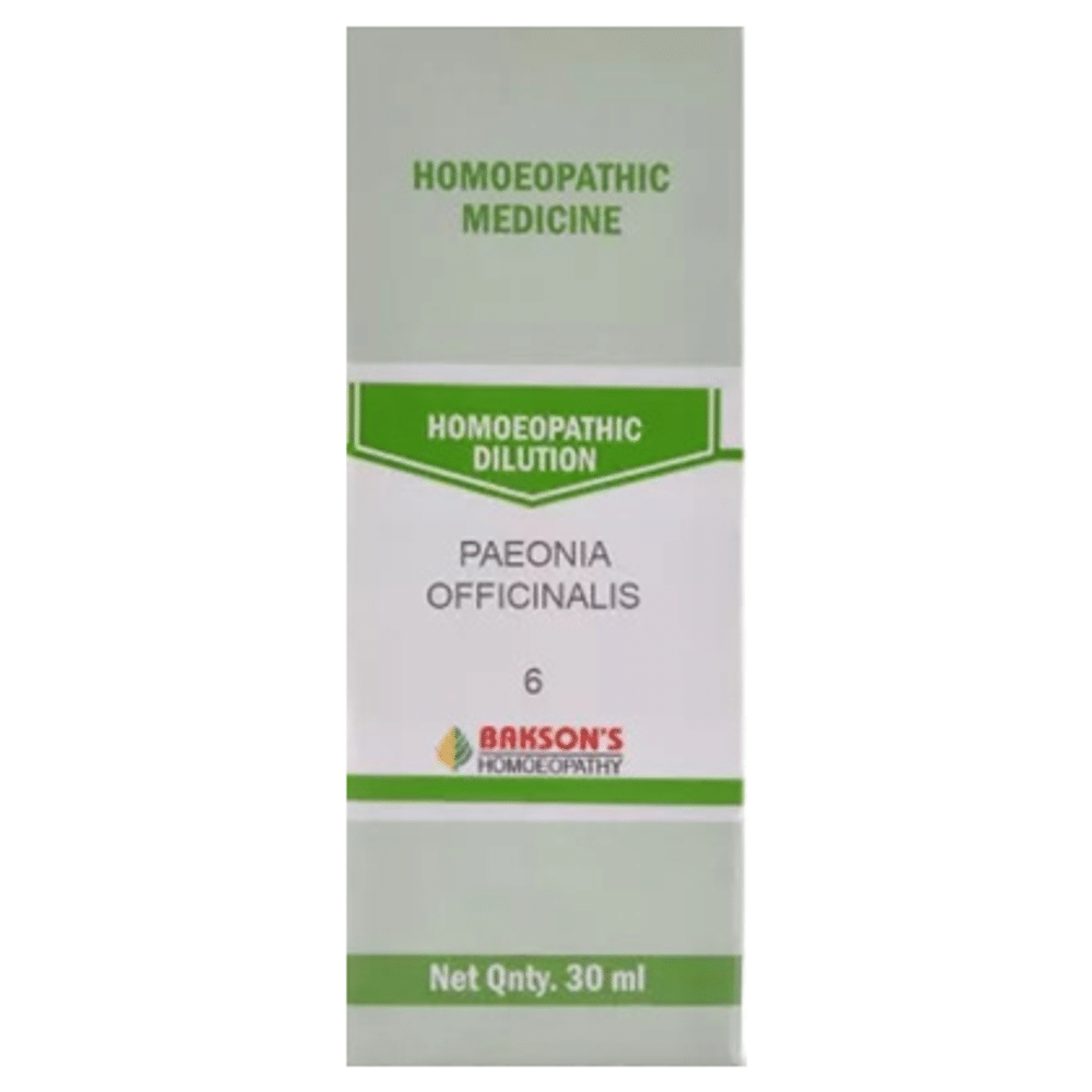 Bakson's Homeopathy Paeonia Officinalis Dilution 6 CH