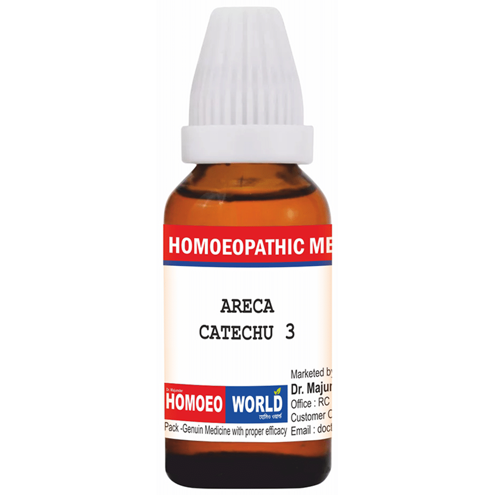 Dr. Majumder Homeo World Areca Catechu Dilution (30 ml Each) 3 CH