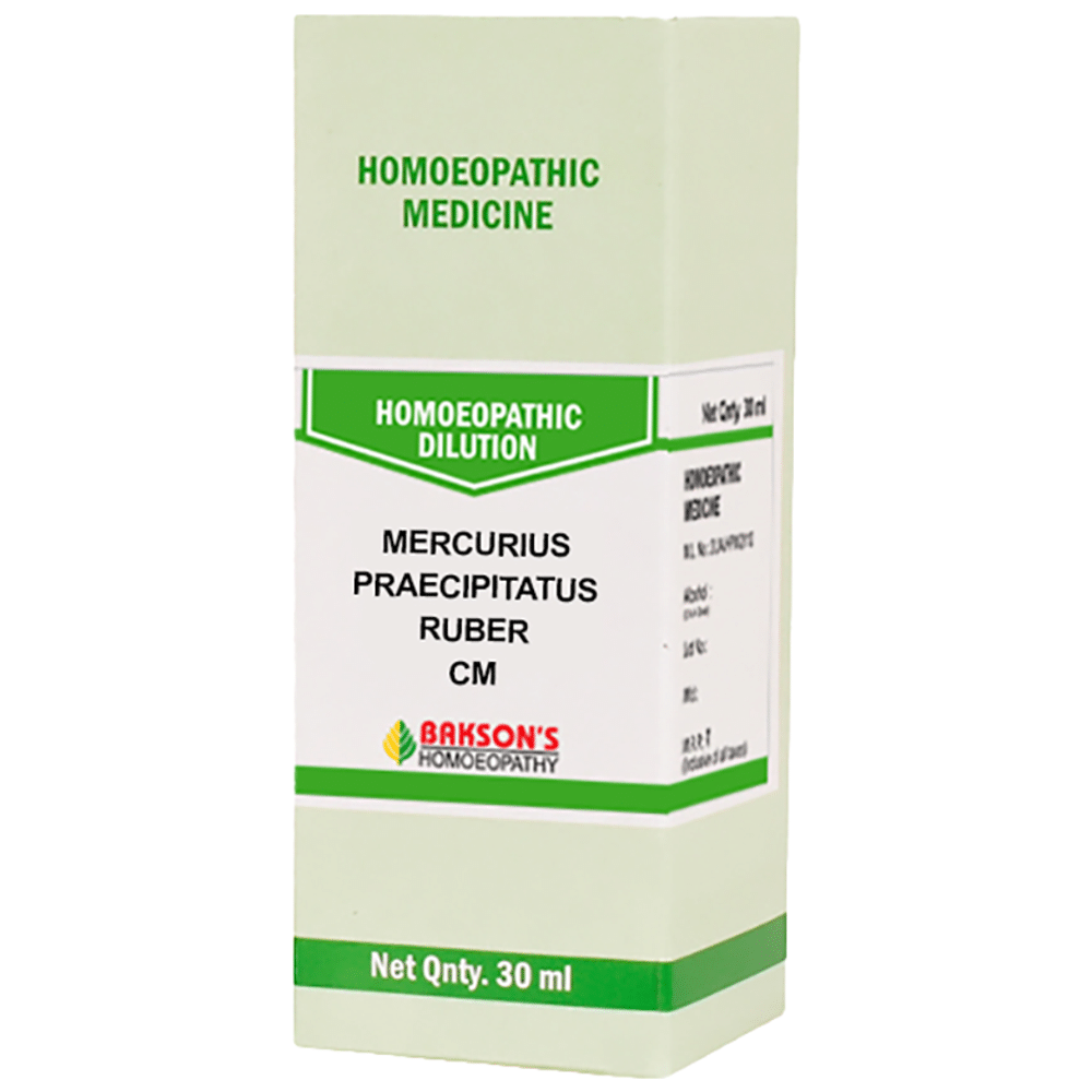 Bakson's Homeopathy Mercurius Praecipitatus Ruber Dilution CM