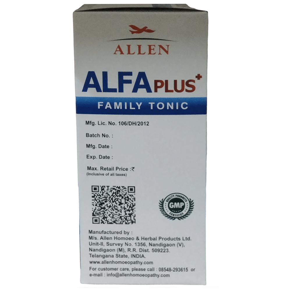 Allen Alfa Plus Sugar Free Family Tonic