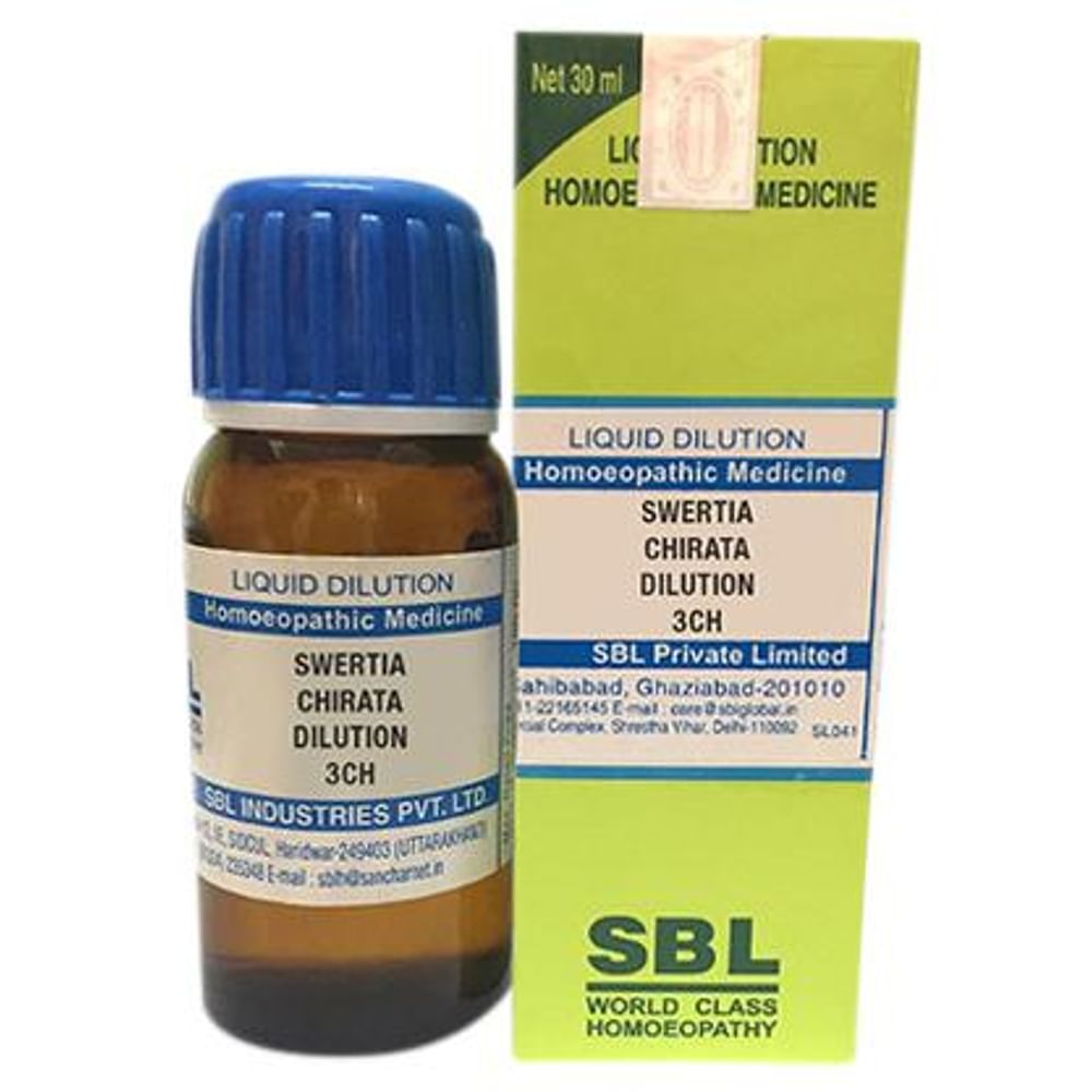 SBL Swertia Chirata Dilution 3 CH