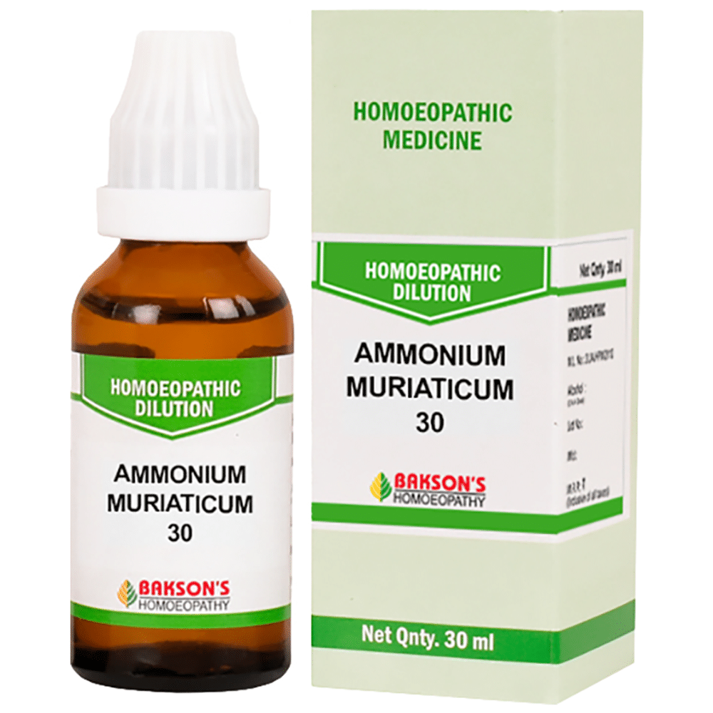 Bakson's Homeopathy Ammonium Muriaticum Dilution 30