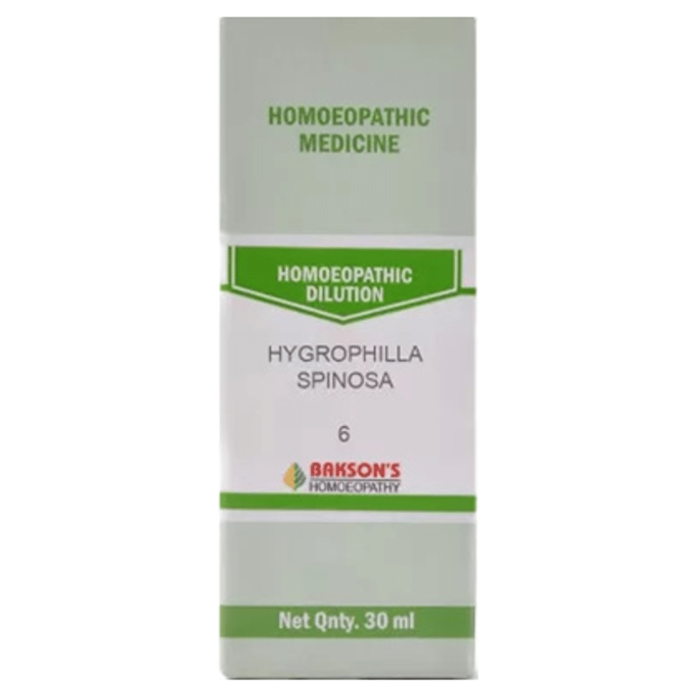 Bakson's Homeopathy Dilution Hygrophilla Spinosa 6 CH