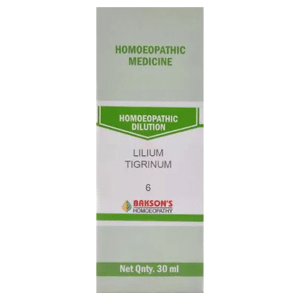 Bakson's Homeopathy Lilium Tigrinum Dilution 6 CH